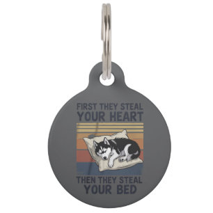 Funny Siberian Husky Pet Lovers Dog Owner Tag