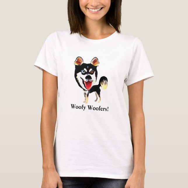 Funny Siberian Husky Women's T-Shirt (Front)