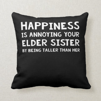 Funny Sibling Gift For Little Brother Lil Sister D Cushion