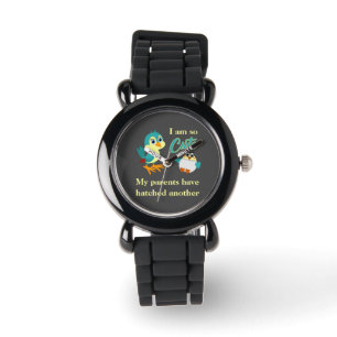 Funny Sibling Joke Baby Bird Announcement Watch