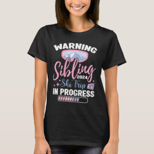 Funny Sibling Ski Trip Family Holiday Skiing Winte T-Shirt