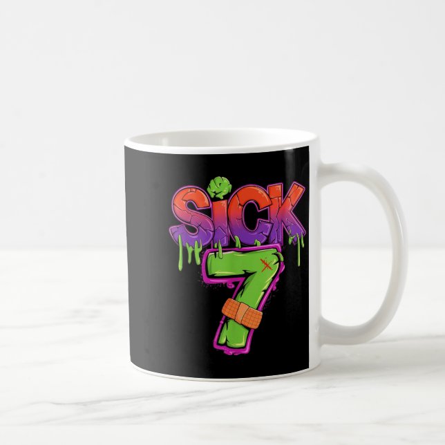 Funny Sick Seven 67 Funny Meme Sick Of 7  Coffee Mug (Right)