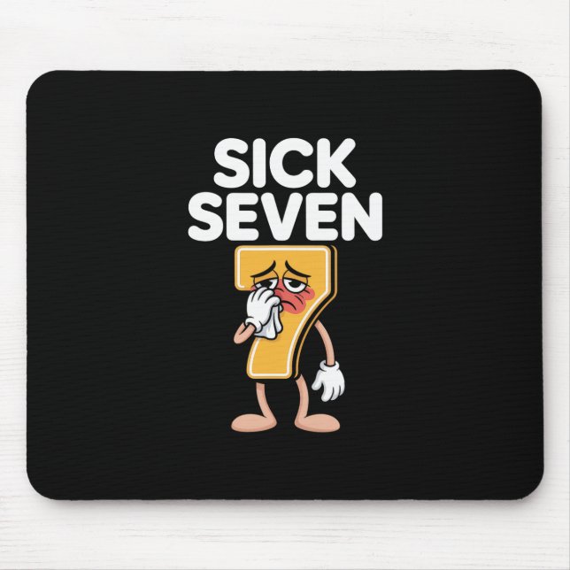 Funny Sick Seven 67 Halloween Costume  Mouse Pad (Front)