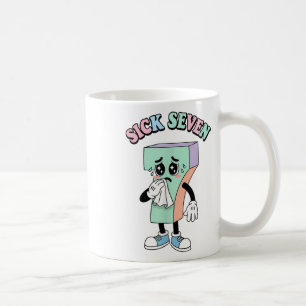 Funny Sick Seven 67 Kawaii Six Seven Cute For Kids Coffee Mug