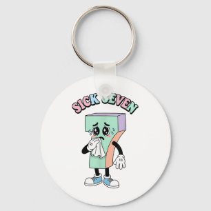 Funny Sick Seven 67 Kawaii Six Seven Cute For Kids Key Ring