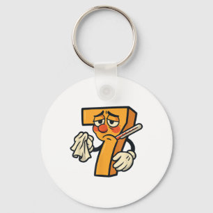 Funny Sick Seven Costume 7_1  Key Ring
