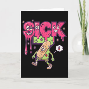 Funny Sick Seven Meme Tee Six Seven Fun Wordplay D Card