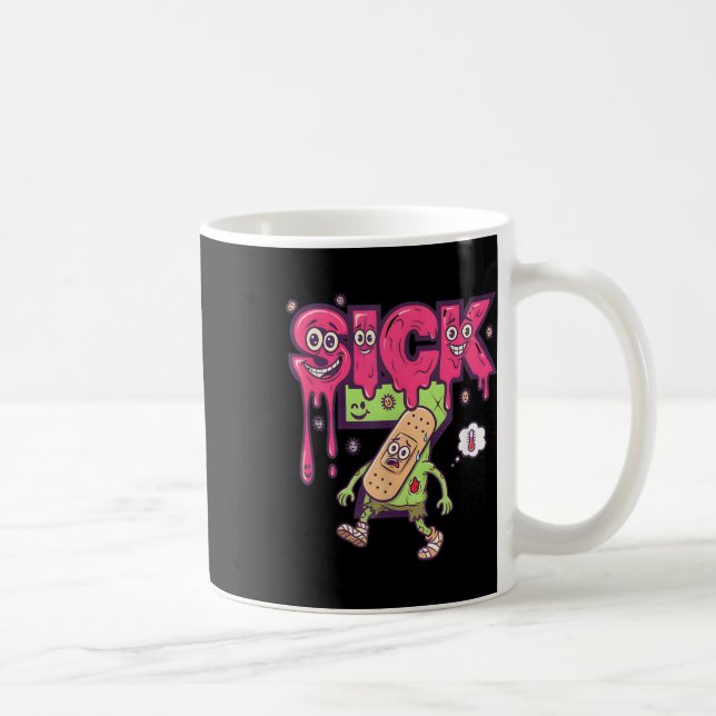 Funny Sick Seven Meme Tee Six Seven Fun Wordplay D Coffee Mug (Right)