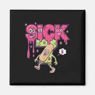 Funny Sick Seven Meme Tee Six Seven Fun Wordplay D Magnet