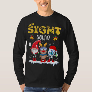 Funny Sight Squad Gnome Reindeer Santa Christmas O T-Shirt