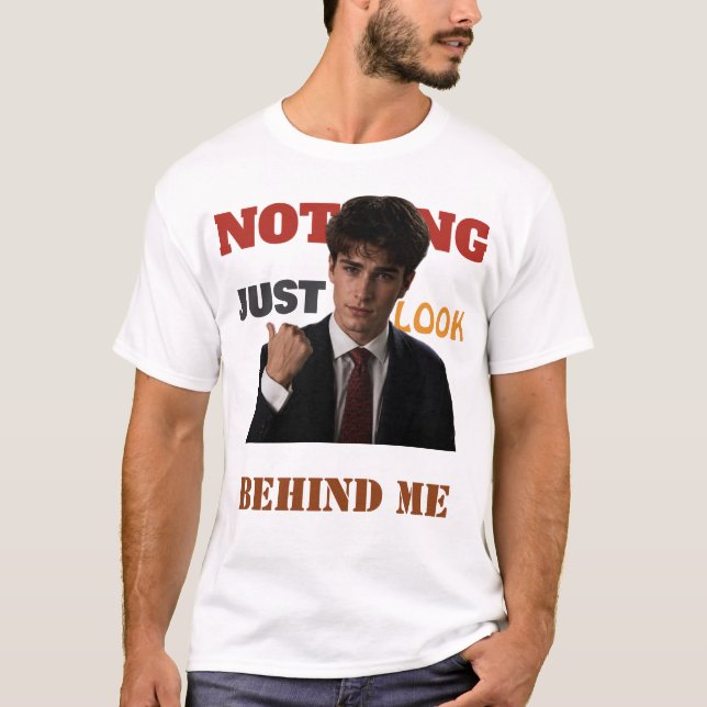 Funny Sigma Meme Front & Back T-Shirt | Just Look  (Front)