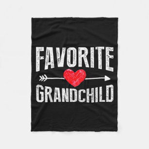 Funny Siled Granhildren Favorite Granhild Fleece Blanket
