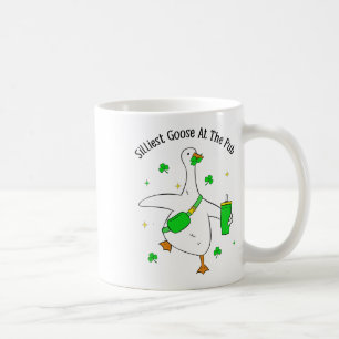 Funny Silliest Goose At The Pub Animal Goose St Pa Coffee Mug