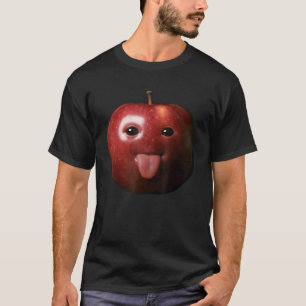 Funny Silly AI Apple gen z Meme BrainRot Humor Ton T-Shirt