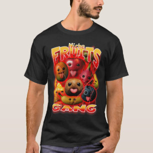 Funny Silly AI Fruits gen z Meme BrainRot Niche Fr T-Shirt