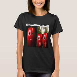 Funny Silly Ai Gen Z Meme Brainrot Humour Twins Br T-Shirt