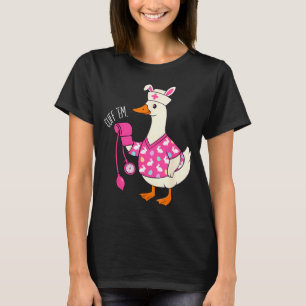 Funny Silly Easter Goose Nurse ER CNA LPN Cuff em T-Shirt