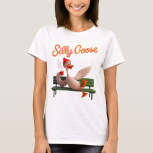 Funny Silly Goose Cute Goose Meme Goose T-Shirt