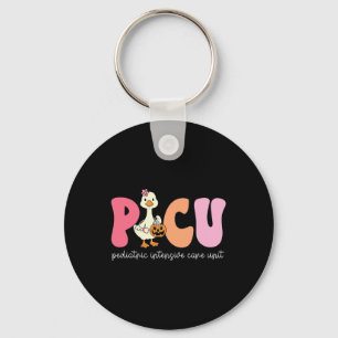 Funny Silly Goose Halloween Picu Nurse Fall Thanks Key Ring