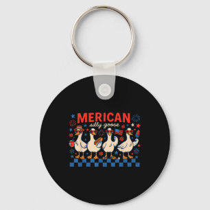 Funny Silly Goose, Matching Family Friends Indepen Key Ring