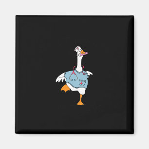 Funny Silly Goose Nurse Club School Nurse Student Magnet