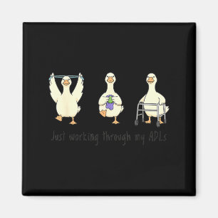 Funny silly goose ot occupational therapist back magnet