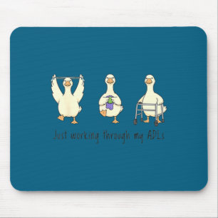 Funny silly goose ot occupational therapist back t mouse pad