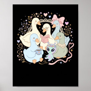 Funny Silly Goose Teacher Club Teacher Poster