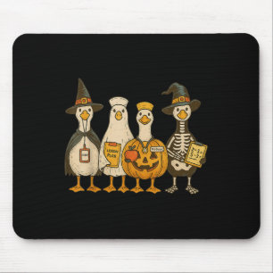 Funny Silly Goose Teacher Halloween Trick Or Teach Mouse Pad