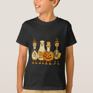 Funny Silly Goose Teacher Halloween Trick Or Teach T-Shirt