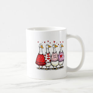Funny Silly Goose Valentine Trendy Valentine's Day Coffee Mug