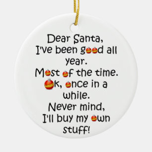 Funny Silly Joke Christmas Ornament