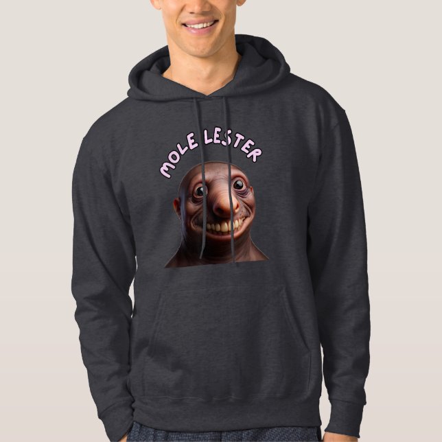 Funny Silly MoleTees Inappropriate Funny Embarrass Hoodie (Front)
