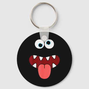 Funny Silly Monster Face Group Costume Birthday Key Ring