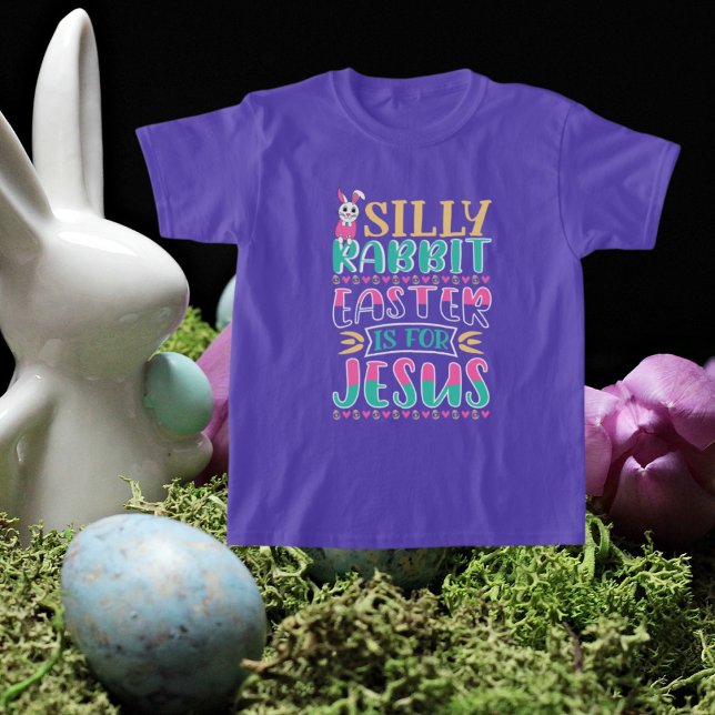 funny silly rabbit Jesus unisex kids Easter T-Shirt (Creator Uploaded)