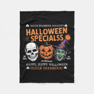 Funny Silver Shamrock Novelties Halloween Specials Fleece Blanket