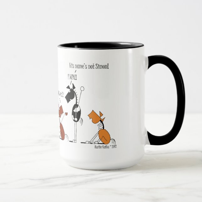 Funny Simon Says Cartoon Mug (Right)