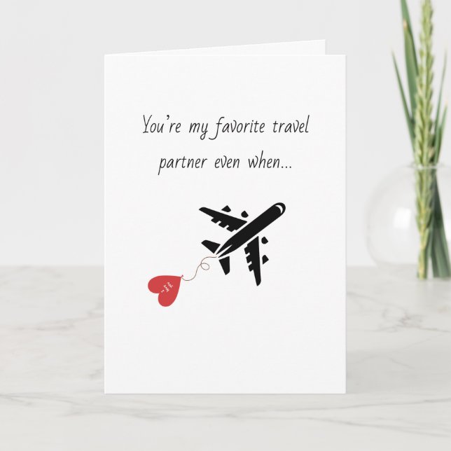 Funny Simple Birthday for boyfriend husband Custom Holiday Card (Front)