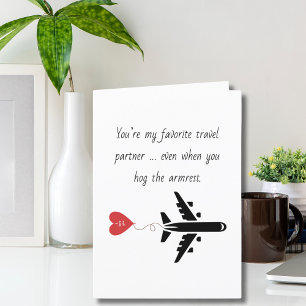 Funny Simple Birthday for boyfriend husband Custom Holiday Card