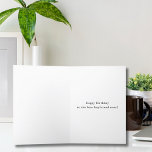 Funny Simple Birthday for boyfriend husband Custom Holiday Card<br><div class="desc">Funny Simple Birthday for boyfriend husband Custom Holiday Card. Imagine giving this funny birthday card to your boyfriend or husband. Customise the funny saying in the front of the card and add your unique custom message inside of the card or just use our default text. Great for your spouse or...</div>