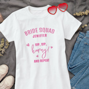 Funny Simple Bridesmaid Bachelorette Wedding  T-Shirt