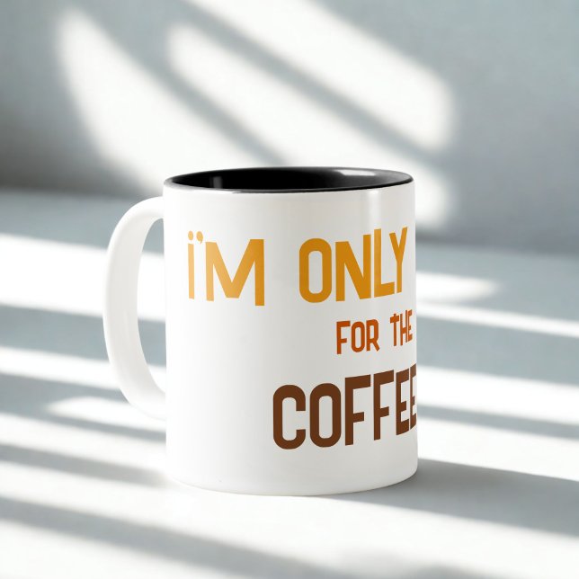 Funny Simple Designed  Two-Tone Coffee Mug (Creator Uploaded)