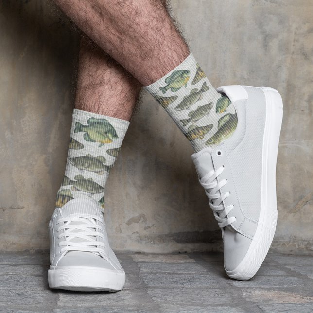 Funny Simple Fisherman Modern Fish Custom Wildlife Socks (Creator Uploaded)