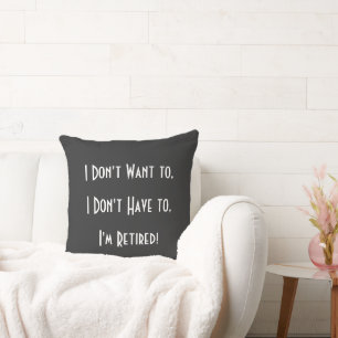 Funny Simple Retirement Grandpa Cushion