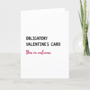 Funny, Simple Valentine's Day Holiday Card