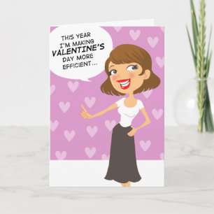 Funny Simplify Valentines Day Greeting Card