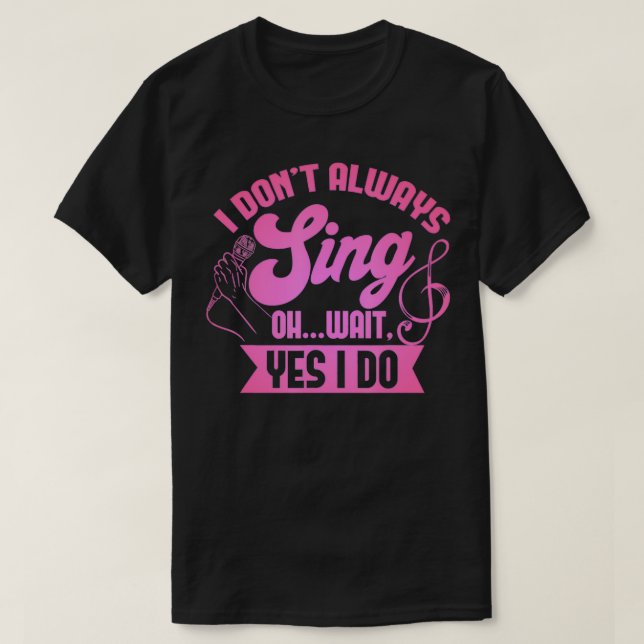 Funny Singer Musical Clothing Theatre Accessories  T-Shirt (Design Front)