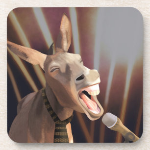 Funny Singing Donkey Farm Animal Coaster