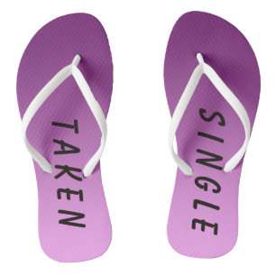 Funny Single Taken Sign Pink Thongs