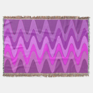 Funny Sinus Waves pink + your idea Throw Blanket